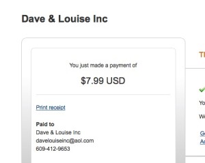 Dave thanks you. Louise thanks you. Who is Louise?