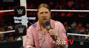 Daniel Bryan's shirt had perplexed wrestling reporters Sunday night